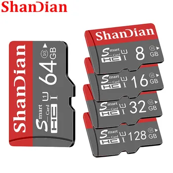 ShanDian oryginalna karta Smart SD karta pamięci 64GB klasy 10 karta pamięci SmartSD 8GB 16GB karta TF 32GB SmartSDHC SDXC do smartfona tabletu PC tanie i dobre opinie JASTER Class 10 TF Micro SD Card CN (pochodzenie) Karta TF Micro SD High quality Available capacity approximately 90 -93