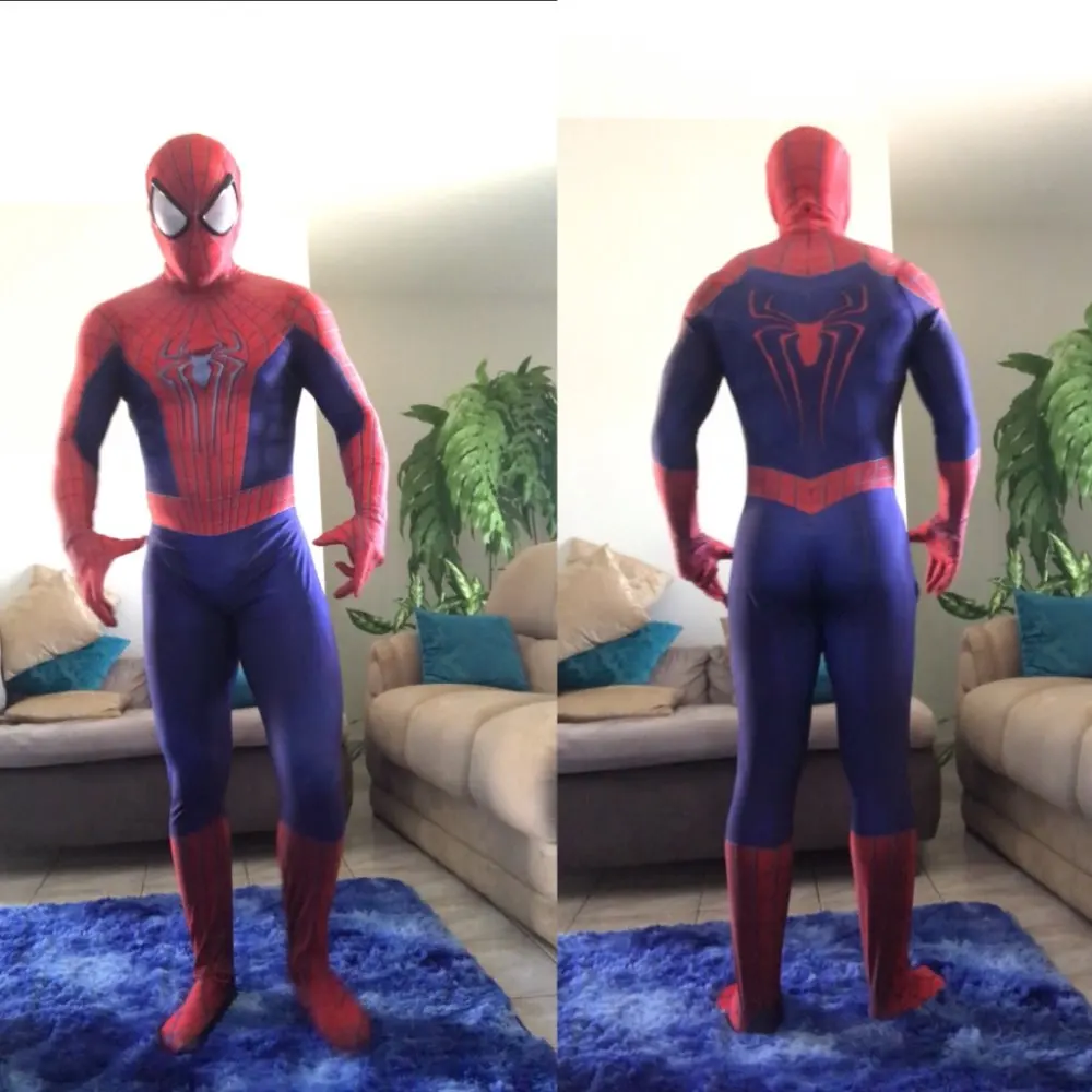Halloween Costume Superhero Suit Adults Kids Men Boys Male Full