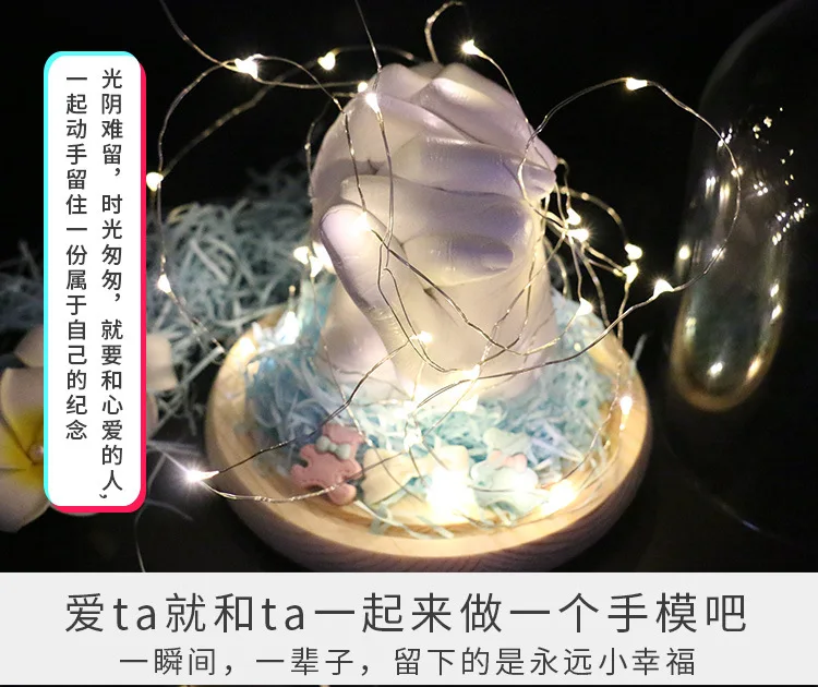 Модель порошка ke long fen гипсовый порошок DIY ручной ноги следы детские 3D пары ручной плесень аксессуары низкая цена