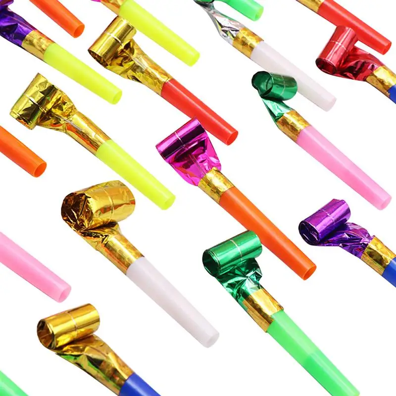 100pcs party blower funny musical blowouts party horn birthday