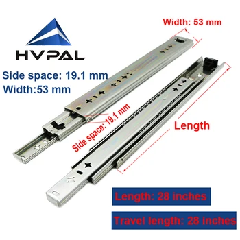 

HVPAL 700 mm 28 inches full extension 115 kg ball bearing heavy duty caravan camping car drawer slides rails for offroad cars