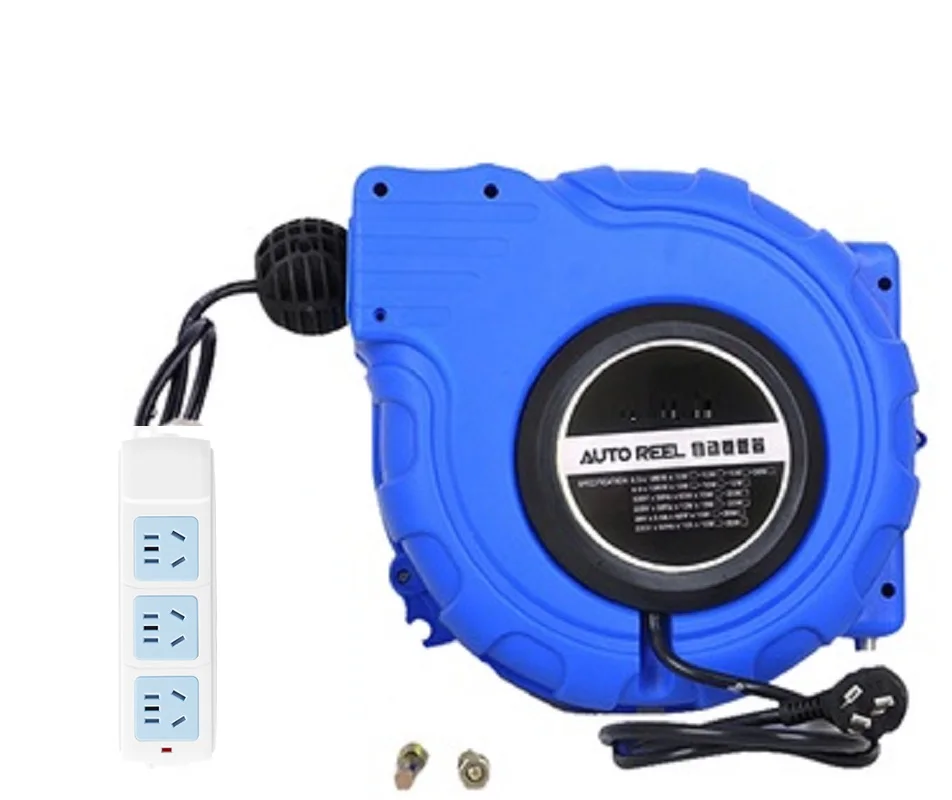 2-3x1.5-2.5MM 10-20M electric power source hose reel, Automatic retractable  reel Plumbing Hoses