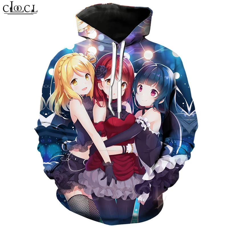 Hoodie 4 Хиппи хипстер классический Love Live толстовки для мужчин и женщин 3D принт японского аниме девушка бег спортивная Harajuku уличная одежда топы T486 - Цвет: Hoodie 4