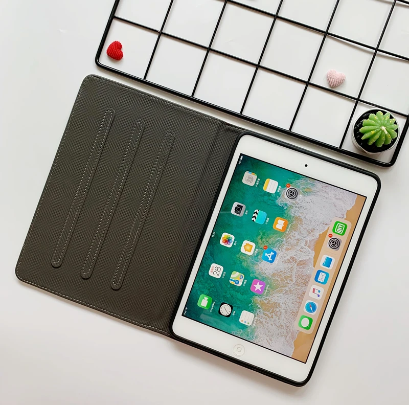 Автоматический будильник смарт-чехол с подставкой для Планшеты ipad Mini1 на возраст 2, 3, 4, 5, ipad air 2 3 pro 10,5 Мультфильм защитный чехол для ipad 2, 3, 4 18 9,7