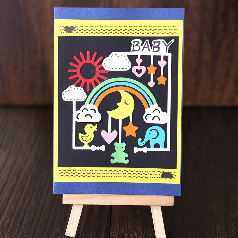 

DiyArts Baby Dies Moon and Sun Metal Cutting Dies Card Making Scrapbooking Embossing Cut Stencil Craft New 2019 Die