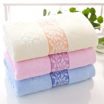 

Cotton Plum Blossom High Absorbent Big Bath Towel Household Adult Bath Towel Portable Towel Bathroom Soft Comfortable Face Towel