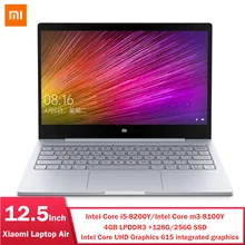 Xiaomi Mi ноутбук Air 12,5 ''Intel Core I5-8200Y/M3-8100Y двухъядерный ноутбук 4 Гб 256 ГБ Windows 10 1080P HD компьютер