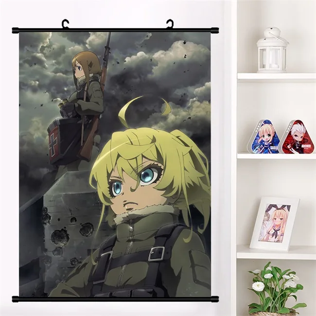 Аниме Youjo Senki Saga of Tanya the Evil Tanya Degurechaff настенный плакат с прокручивающейся стенкой коллекция домашнего декора искусство - Цвет: U