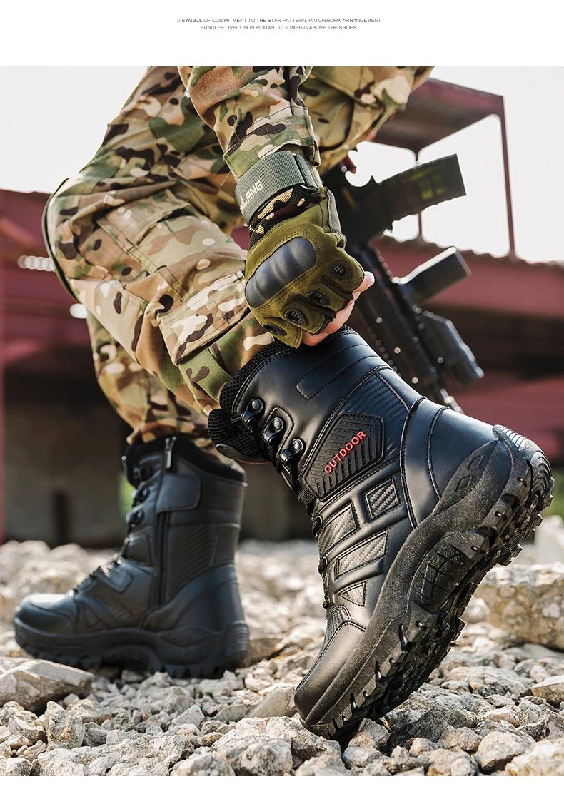 MANLI уличная походная обувь мужские дезерты высокие военные тактические сапоги мужские армейские сапоги Militares sapatos masculino