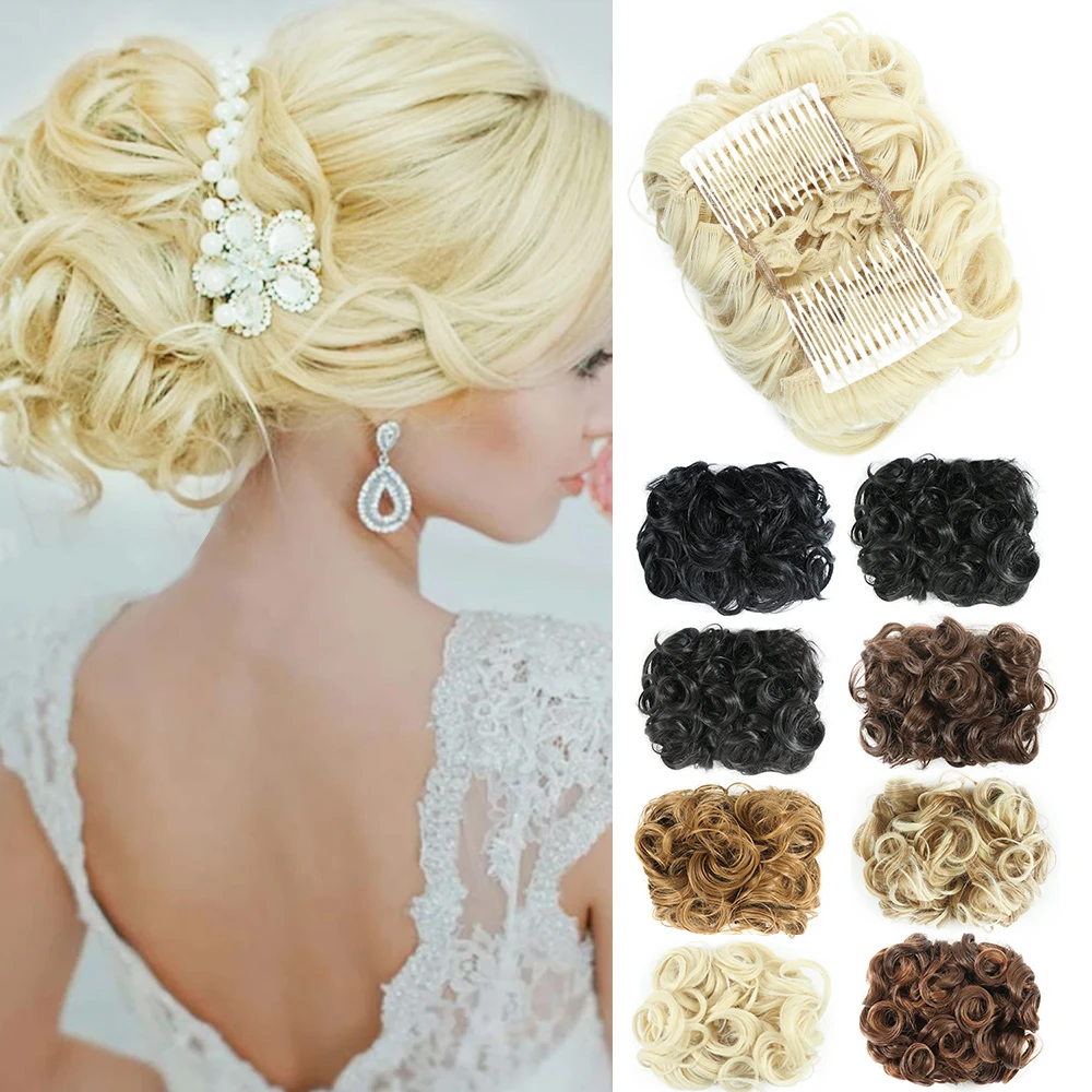 Queue De Cheval Bouclée Mariage Extension de cheveux pour Chignon de mariée, postiche de queue de cheval  pour femmes et filles | AliExpress