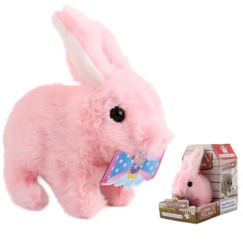 

Children Electric Toy Dog/Rabbit Plush Toy Bark Walking Intelligent Robot Toy Adorable Animal FP8