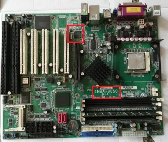 IMBA-8650GN-R21 REV:2.1 100% OK Original IPC Mainboard 865 industrial motherboard with CPU RAM VGA 5*PCI LAN 2*ISA IPC Board