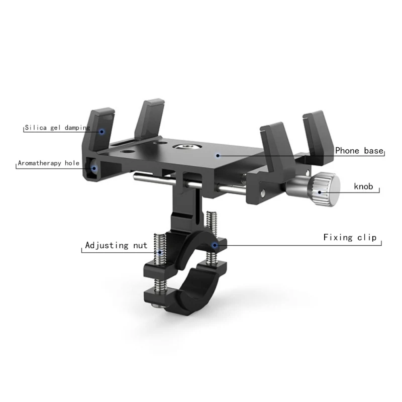 Mobile Phone Holders Aluminum Alloy Bicycle Handlebar Stands Bike Motorcycle Smartphones GPS Bracket Mount Bicycle Accessories