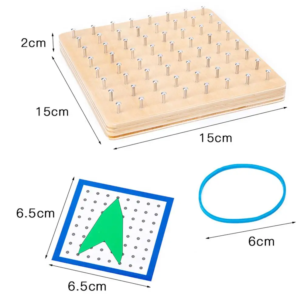 24 шт. карты с узором 36 латексные ленты деревянный математический манипуляционный блок с сеткой отверстий доска Развивающие игрушки для детей и взрослых