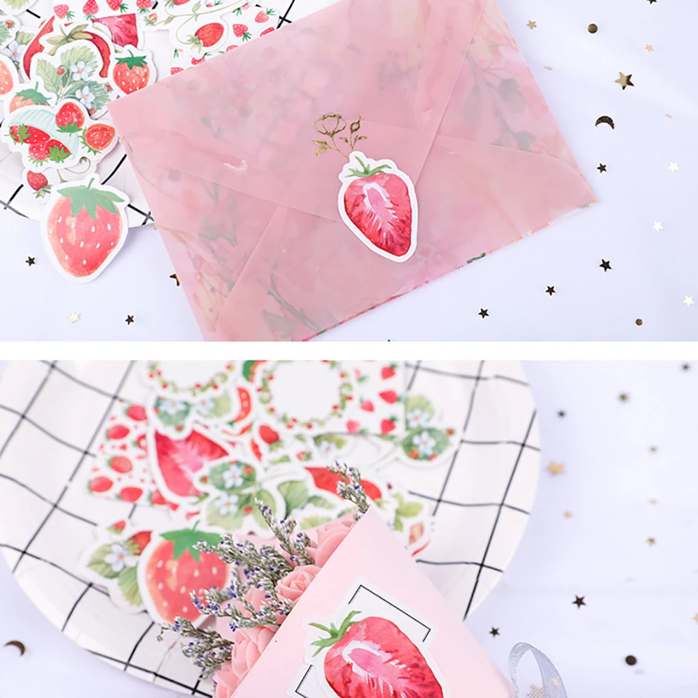 Lychee Life 45 шт. клубника Уплотнительная наклейка для сыра уплотнительные наклейки для скрапбукинга DIY скрапбукинга Украшение для альбома наклейка