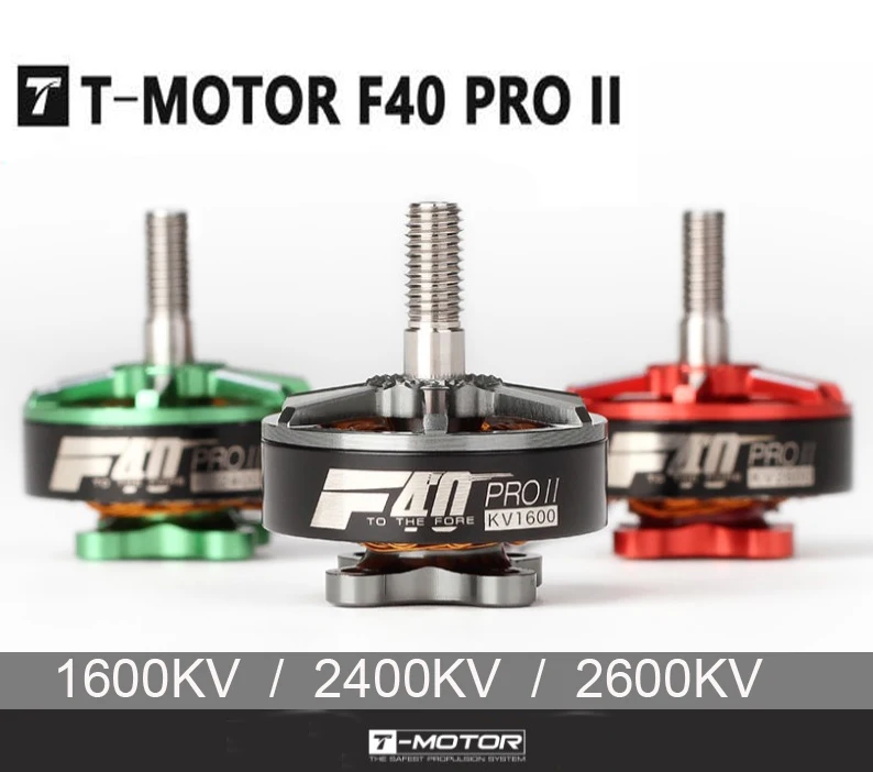 

NEW T-motor F40 PRO II 1600KV/2400KV/2600KV FPV Brushless Electrical Motor Waterproof for FPV Freestyle Frame HQ6040 props