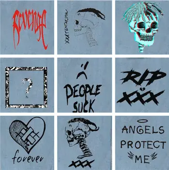 

Denim Jacket Xxxtentacion Revenge Hooded Denim Jacket Men/women Hoodies Autumn Sweatshirt Tops Personality Mix-up Casual Fashion