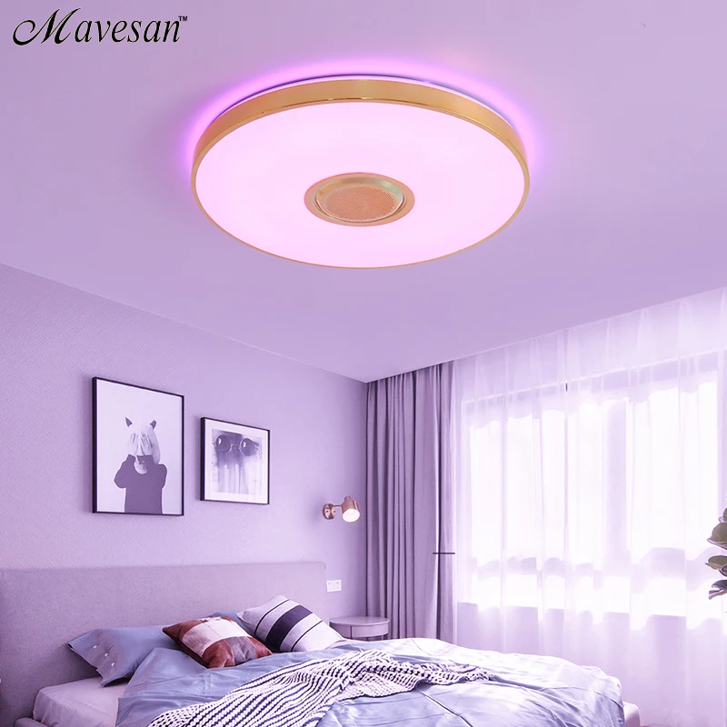  Music LED ceiling Lights RGB APP and Remote control ceiling lamp bedroom 25W 36W 52W living room li - 32964790508