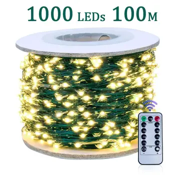 De Langste Led Lichten Decoratie 100M Straat Garland Light Outdoor Tuin Kerst Fairy Decoratieve Verlichting Timer Voor Slaapkamer De Langste Led Lichten Decoratie 100M Straat Garland Light Outdoor Tuin Kerst Fairy Decoratieve Verlichting Timer Voor Slaapkamer
