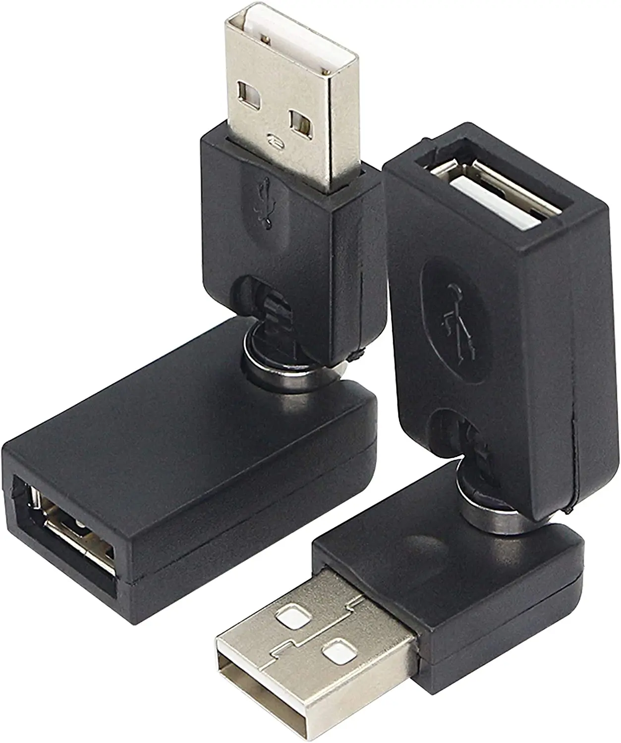 USB 2 0 штекер-гнездо удлинитель 360 градусов вращения регулируемый конвертер (2 шт. в