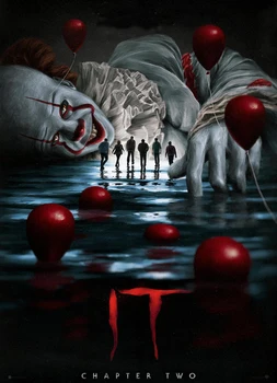 

It: Chapter Two Diamond painting Cross stitch stairs Full Square Diamond mosaic 5D DIY clown Diamond embroidery Home Decor