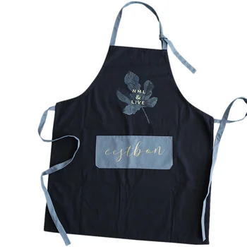 

Kitchen Apron Waterproof Oil-Proof Cotton Cotton Breathable Household Chores Cooking Waist