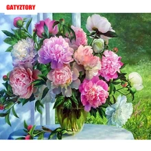 GATYZTORY, 3D алмазная живопись, полная квадратная дрель, сделай сам, домашний декор, ремесло, стразы, мозаичная картина, фото на заказ, цветы на столе