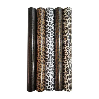 

Vinyl Heat Transfer Film Iron On DIY Garment Film Leopard Printed Pattern Silhouette Paper For Clothes Art Decorative Films #5
