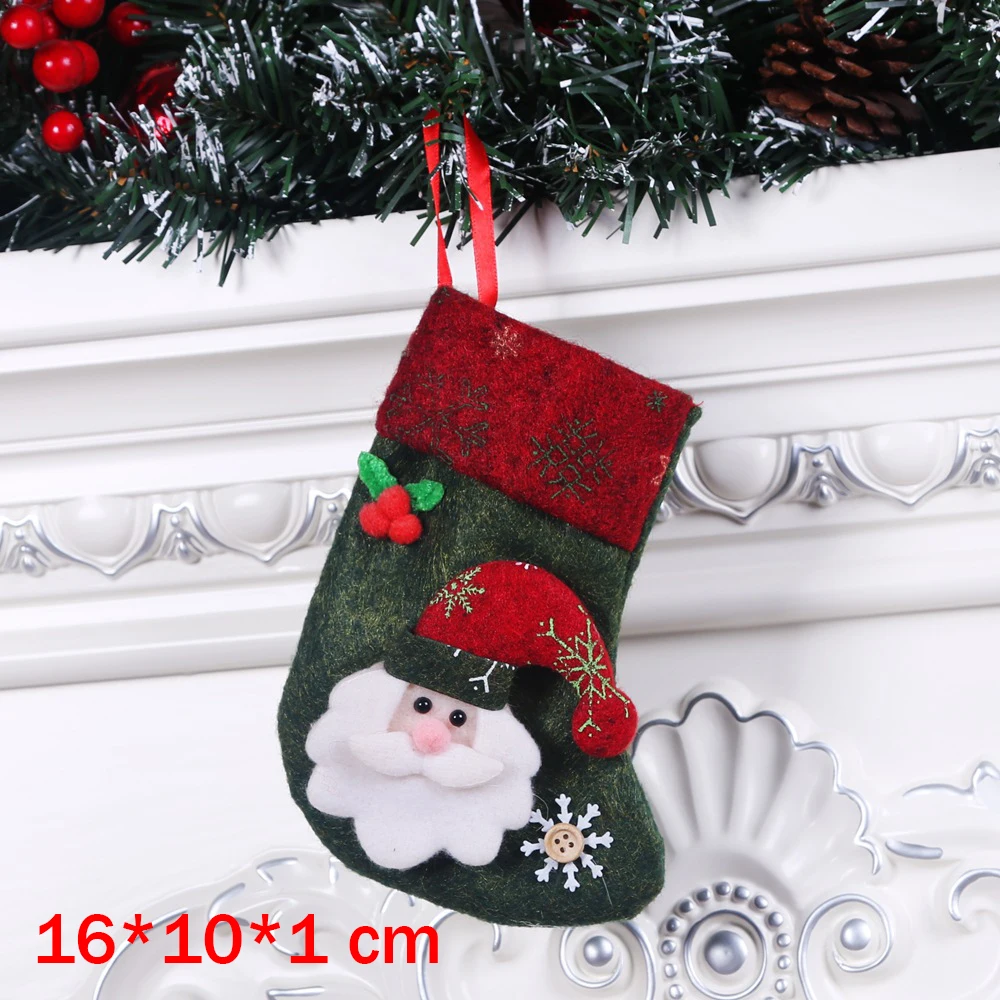 Рождественские украшения Рождественский подарок Санта Клаус Снеговик Дерево Игрушка Кукла подвесные украшения для дома - Цвет: 42