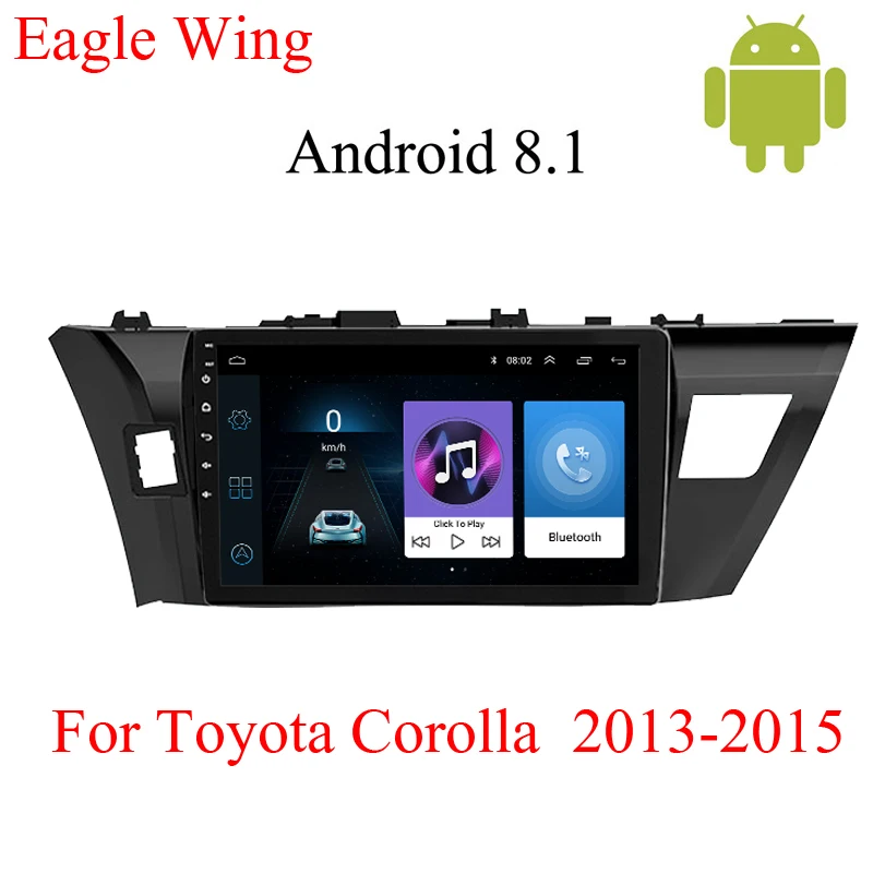 Мультимедийный видео плеер для Toyota Corolla E180 Android 8.1 автомагнитола dvd GPS навигатор с