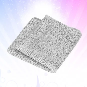 

1pc Bamboo Charcoal Double-sided Dish Cloth Water Absorption Hand Towel Kitchen Cleaning Towel for Home (Grey)