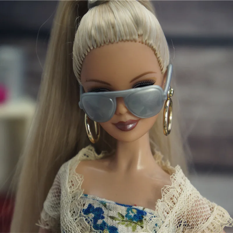 Sunglasses 1/6 bjd Doll Accessories belt necklace Princess dressing up dollhouse Gift Toys For Barbie 30 cm Fashion doll accessories doll eyewear accessories
