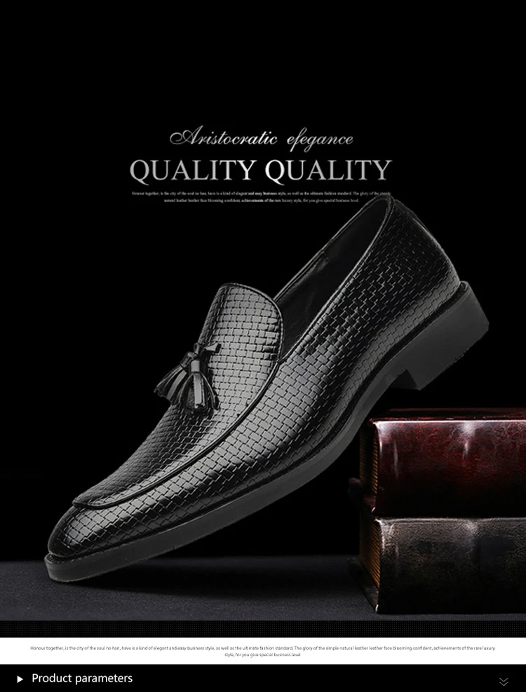 Nice Pop Men Formal Wedding Shoes England Retro Tassel Leathere Loafers Men Business Dress Shoes Pointed Flat Big Size 37-58