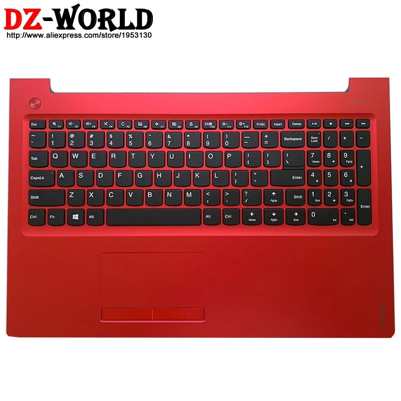 Красный верхний корпус с английской клавиатурой и тачпадом для Lenovo Ideapad 310-15ISK