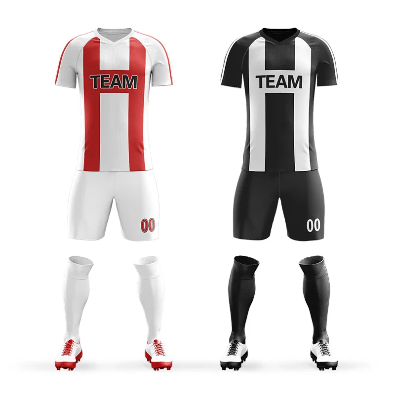 

Soccer Suit Set Men And Women Customizable Children Soccer Uniform Sublimation Digital Printing Jersey Ball Uniform Customizable