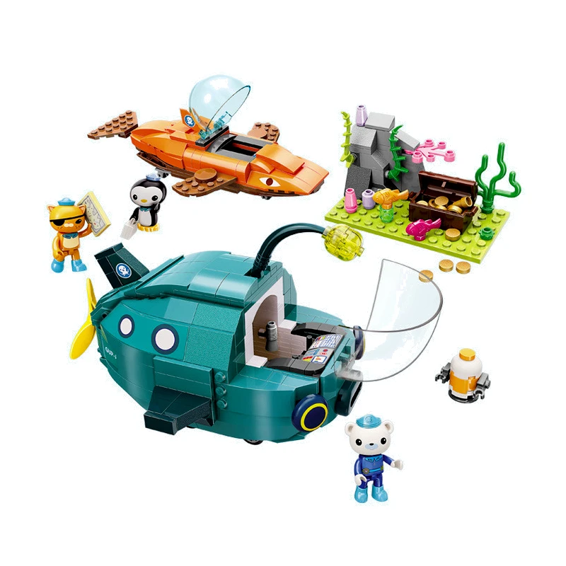 

3717 Octonauts Building Block Octopod Gup Submarine Boat Oct-Pod with GUP-C GUP-E GUP-D GUP-K GUP-I Brick set for Children Gift