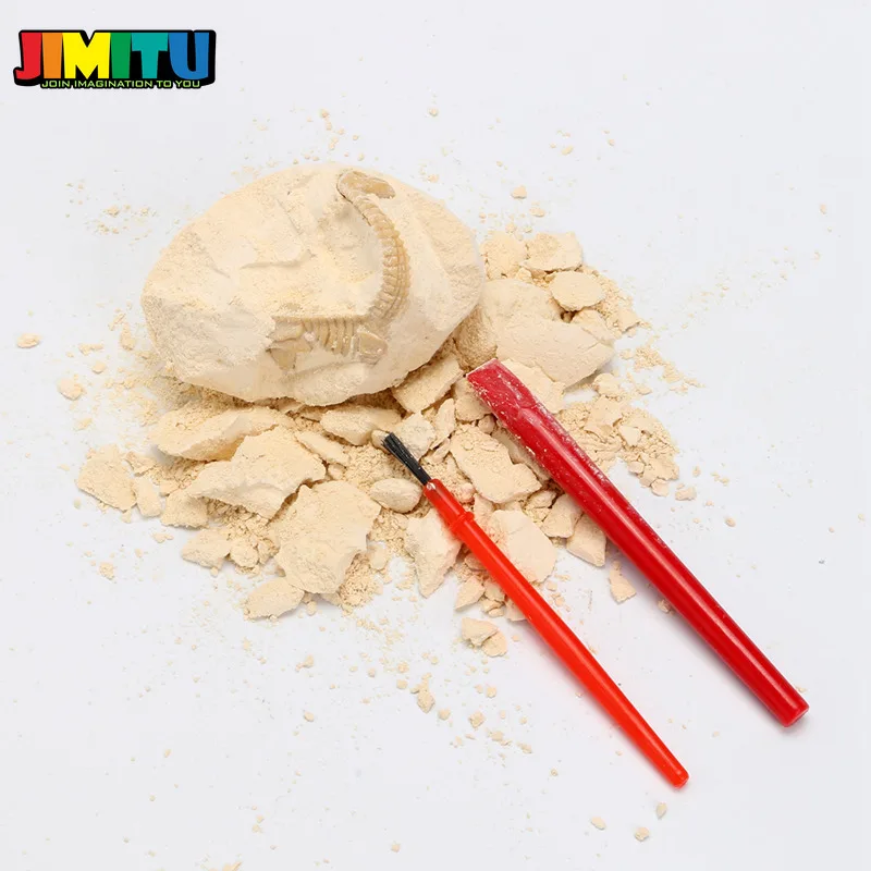 JIMITU DIY Динозавр яйцо копать окаменелости раскопки игрушки для детей Обучающие образовательные вечерние Noverity Подарочная игрушка