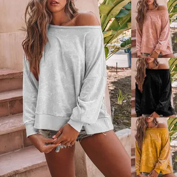 

Autumn Women's Winter Fashion Suede Long Sleeved Solid Color Warm Casual Loose Pullover Tops Free Shp рубашка женская Z4