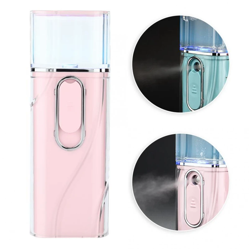 24Ml Portable Mist Sprayer Face Steamer Moisturizing Humidifier Nano Face Sprayer Skin Care Spray Tool
