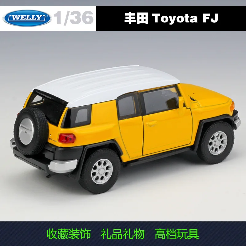 1:36 Toyota FJ сплав модель автомобиля литья под давлением Металл тяга назад модели транспортных средств