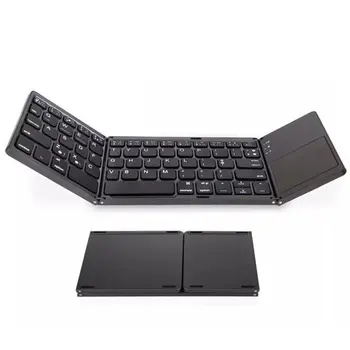 

New Portable Mini Three Folding Bluetooth Keyboard Wireless Foldable Touchpad Keypad for IOS/Android/Windows