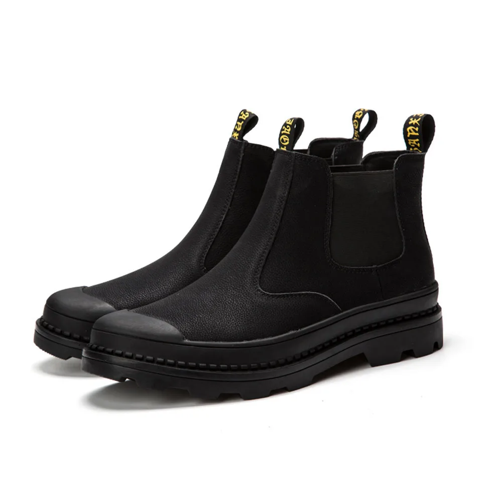 

Fall / Winter Boots Men Warm Men Winter Shoes fashion sneakers for men's tooling stretch Snow Boots solid color retro casual