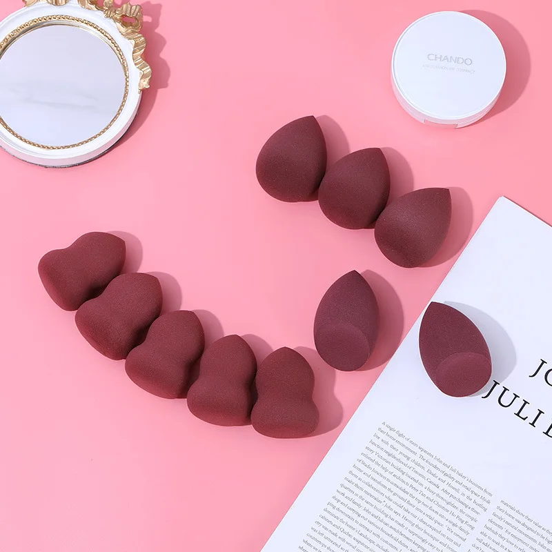 

Pure color sponge ball makeup puff Air cushion BB foundation eye shadow blush makeup beauty makeup egg makeup tool puff egg