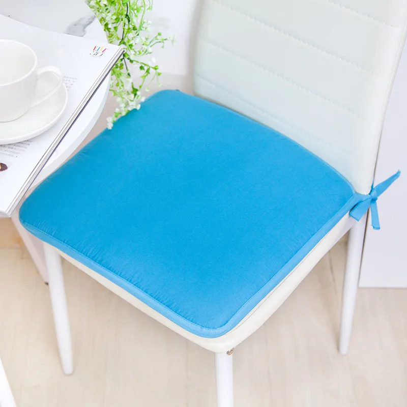 Lack blue-Square Яркие однотонные Цветные подушки для стула, розовые декоративные подушки для пола, круглые подушки для путешествий, сидячий коврик для столовой кухни - Color: Lack blue-Square