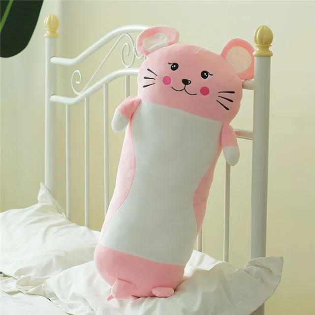 pink 1 шт. новые 75 см мягкие животные мультфильм милые подушки толстый кот плюшевые игрушки мягкие милые дети подарок на день рождения - Цвет: pink