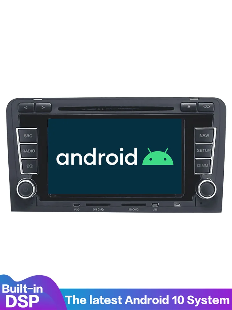 Android 10 PX6 4 + 64G с DSP Carplay IPS экран для AUDI A3 8P S3 2003-2012 RS3 Sportback Мультимедиа Навигация