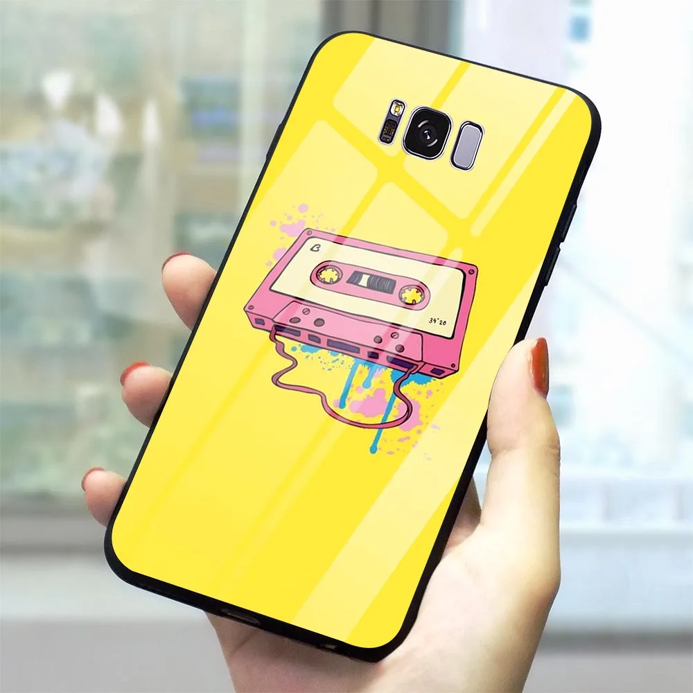 Vintage Music Radio Glass Phone Cover for Samsung Note 9 Case Galaxy A70 A60 M40 A50 A40 A20 A30 A10 S7 Edge S8 S9 Plus S10