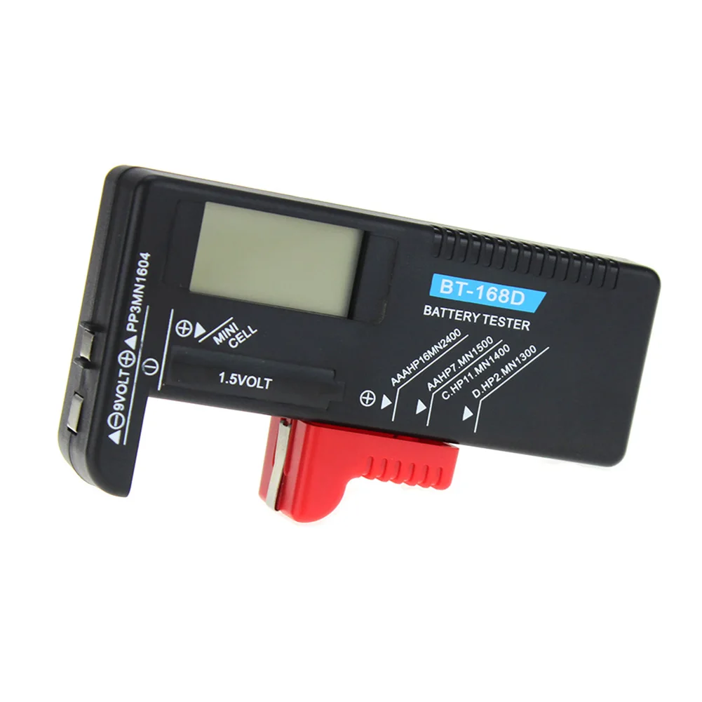 Универсальный цифровой тестер батареи lcd AA/AAA/C/D/9 V/1,5 V кнопочный аккумулятор 110x60x25mm TB распродажа