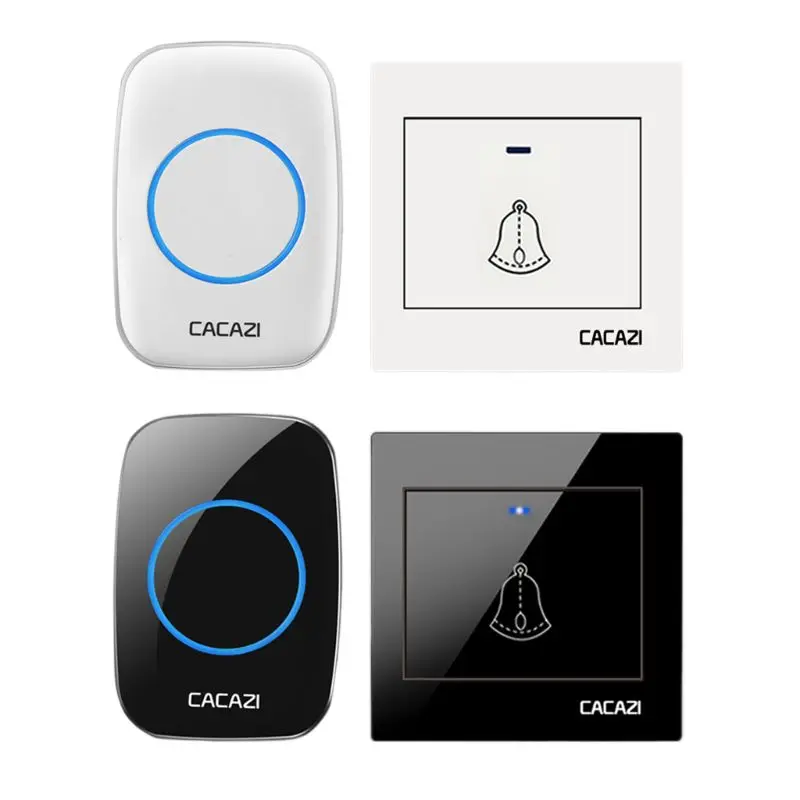 

Wireless Doorbell Waterproof 300M Remote 1 Button Receiver Home Door Ring Bell 94PC