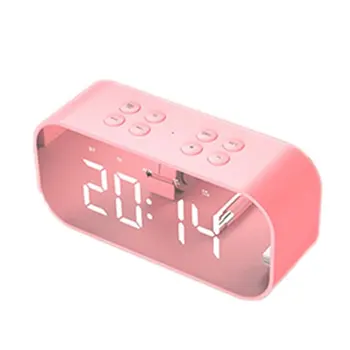 

Wireless 5.0 Portable Wireless Speaker With Led Alarm Clock Portable Wireless Big Sound Heavy Base 5.0 Speaker